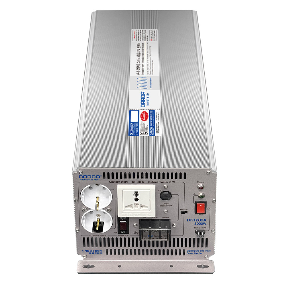 DK1280A 다르다 순수정현파 차량용 인버터 12V 8000W 피앤케이하이테크 1,403,600원