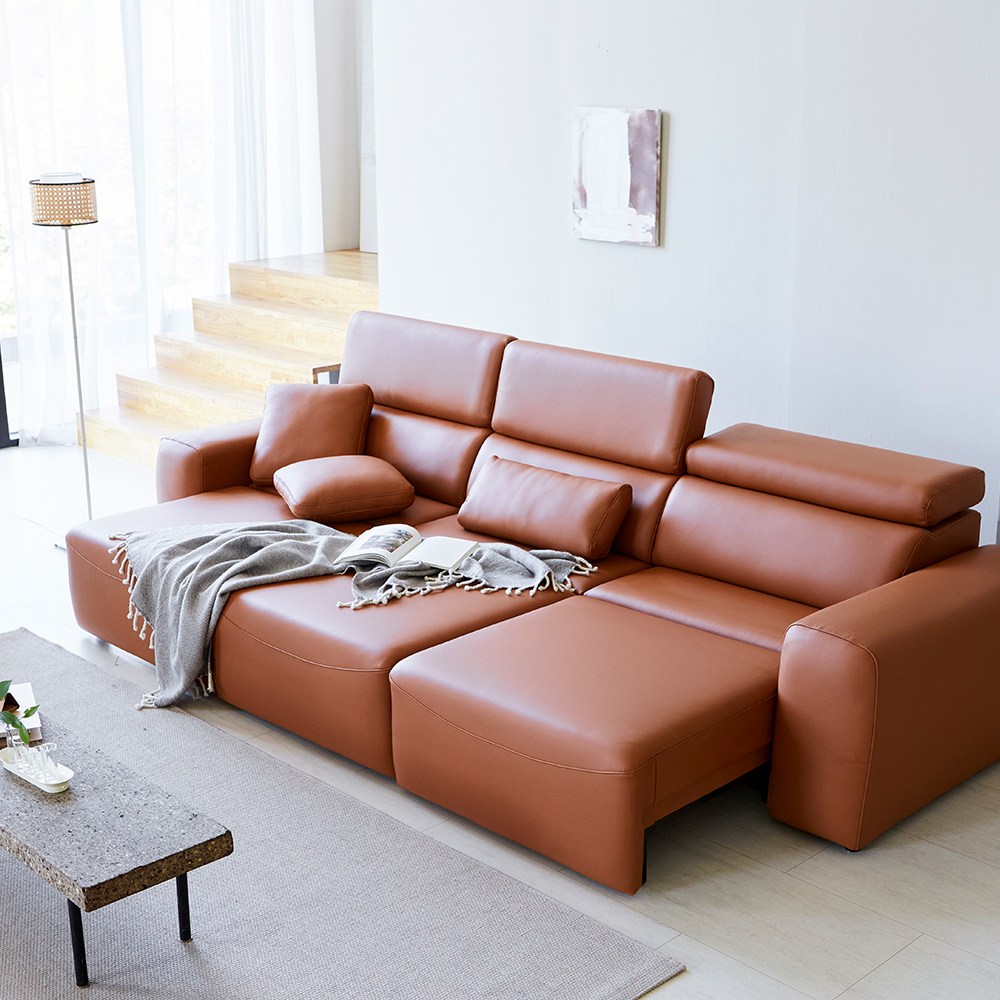 모던홈즈 카니발 모션 전동 리클라이너 4인용 천연가죽 소파 1,690,000원