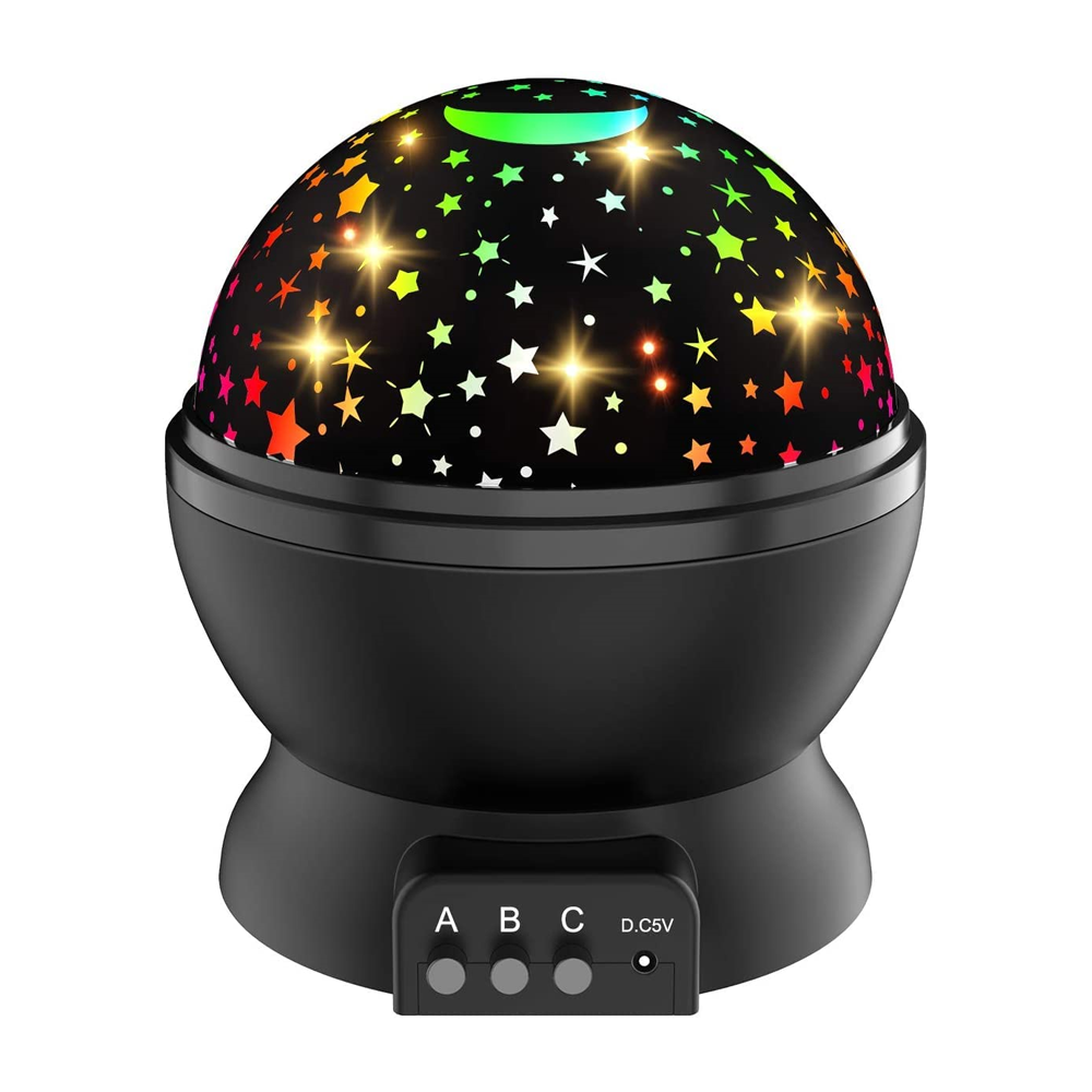 LED 스타라이트 무선 무드등 우주 별 달 파티 인테리어 조명 크리스마스 감성 무드등 USB 케이블 포함, 블랙 16,900원