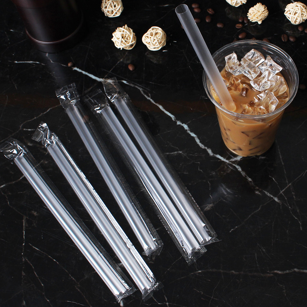 플라스틱빨대 버블티 12mmX210mm 투명 개별포장 2800개 일회용 스트로우 스무디빨대 61,990원