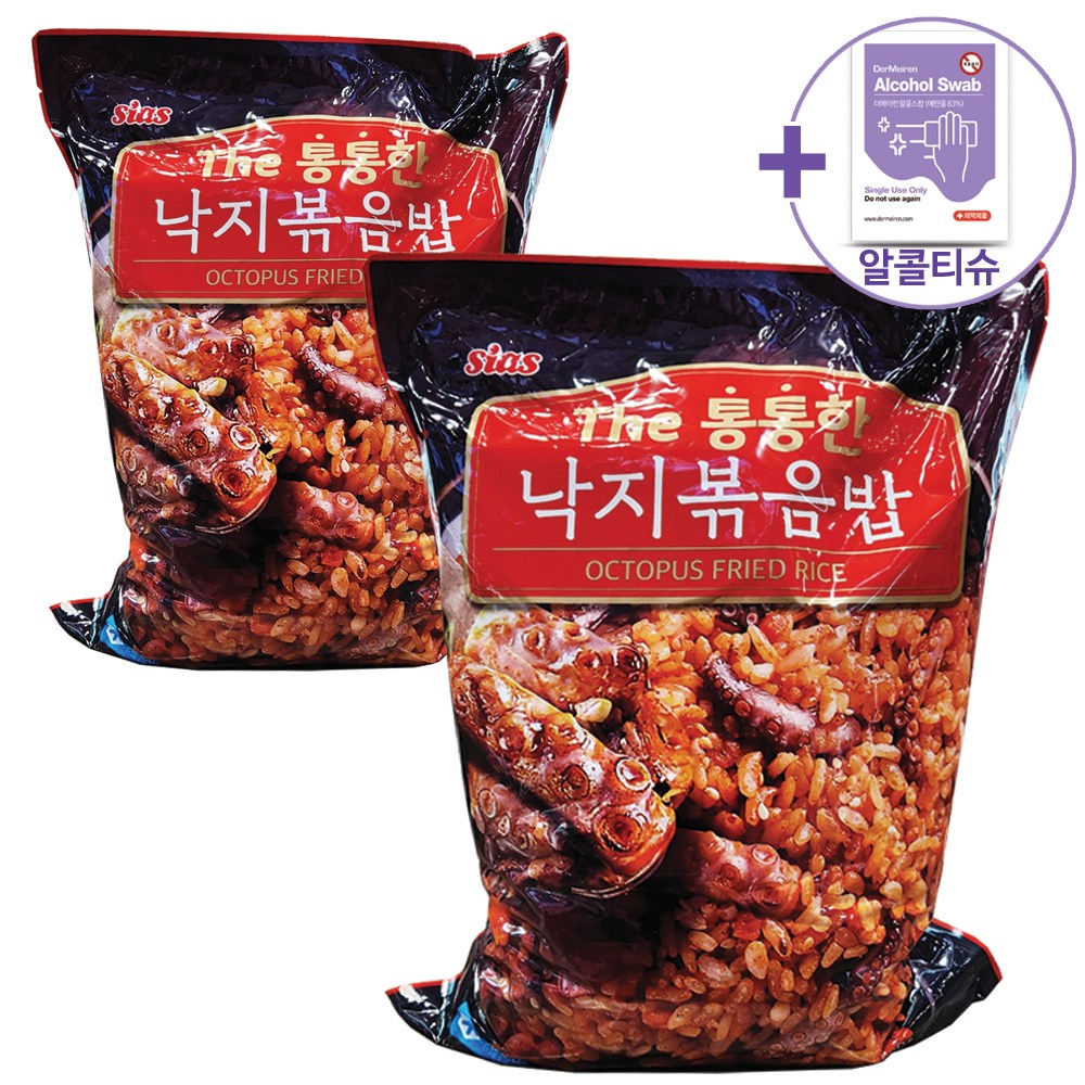 트레이더스 시아스 더통통한 낙지 볶음밥 300G X 7봉 X 2 [아이스박스] + 더메이런알콜티슈 34,940원