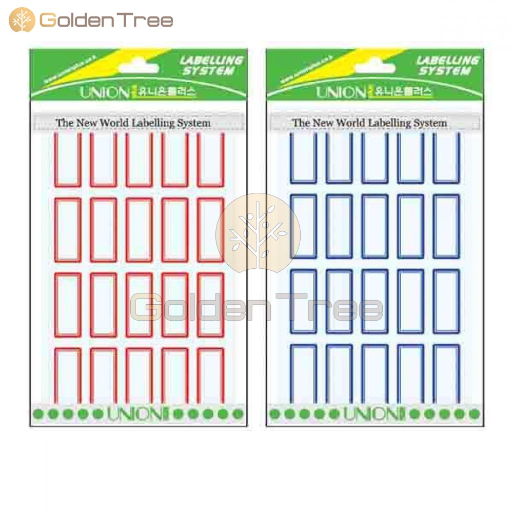 골든트리 일반견출지 214 15 x 33mm 이름스티커 인덱스 라벨스티커, 적색 20P 10매입 4,200원