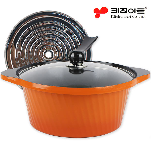 NEW키친아트냄비 세라믹통주물냄비 곰솥 찜솥 칼라코팅냄비 국냄비 전골 양수 볶음냄비 39,500원