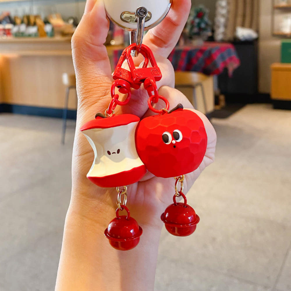 커플 자석 키링 귀여운 동물 고양이 키홀더 우정템, 1세트, 사과 14,400원