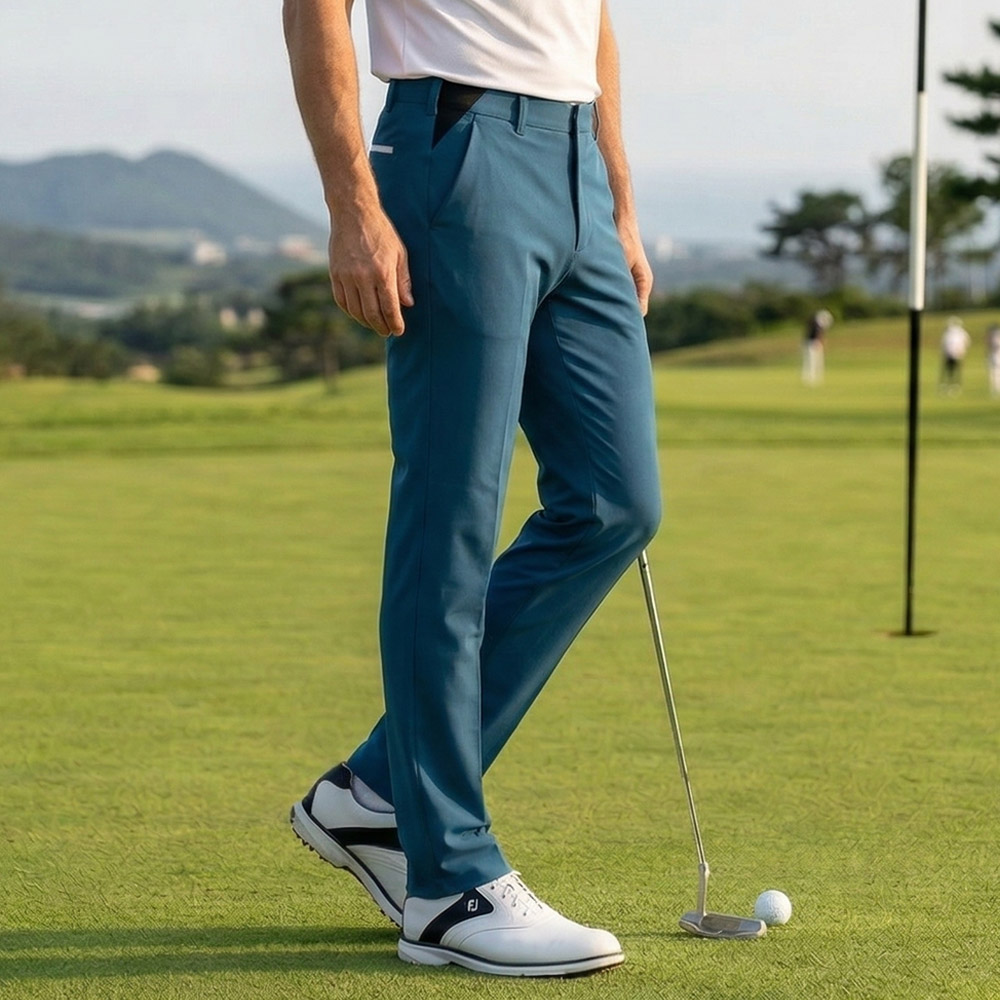 남자 데일리 스판 골프 바지 편안한 허리 밴딩 봄 여름 라운딩 팬츠 29,800원
