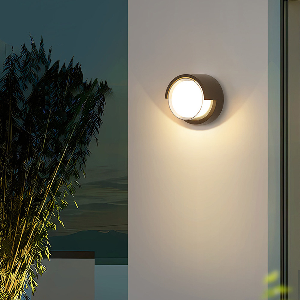 케이시조명 LED 벽등 외부 방수 인테리어 야외 원형 벽부등 실외 벽등조명 (테라스원형) 23,000원