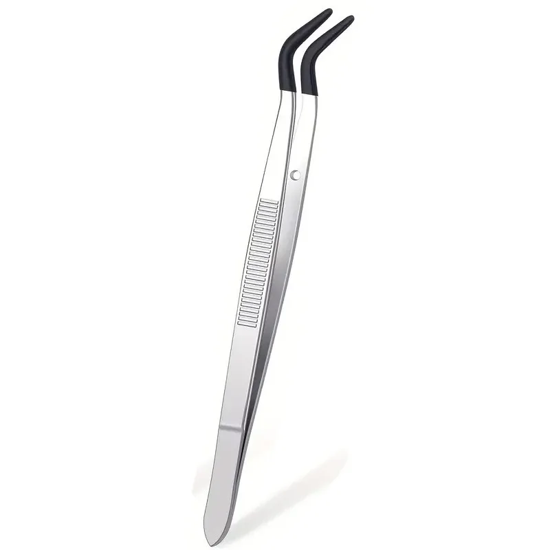 고무 팁이 있는 핀셋 고무 PVC 실리콘 코팅 무손상 평평한 팁 구부러진 팁 핀셋 팁이 있는 핀셋 9,200원