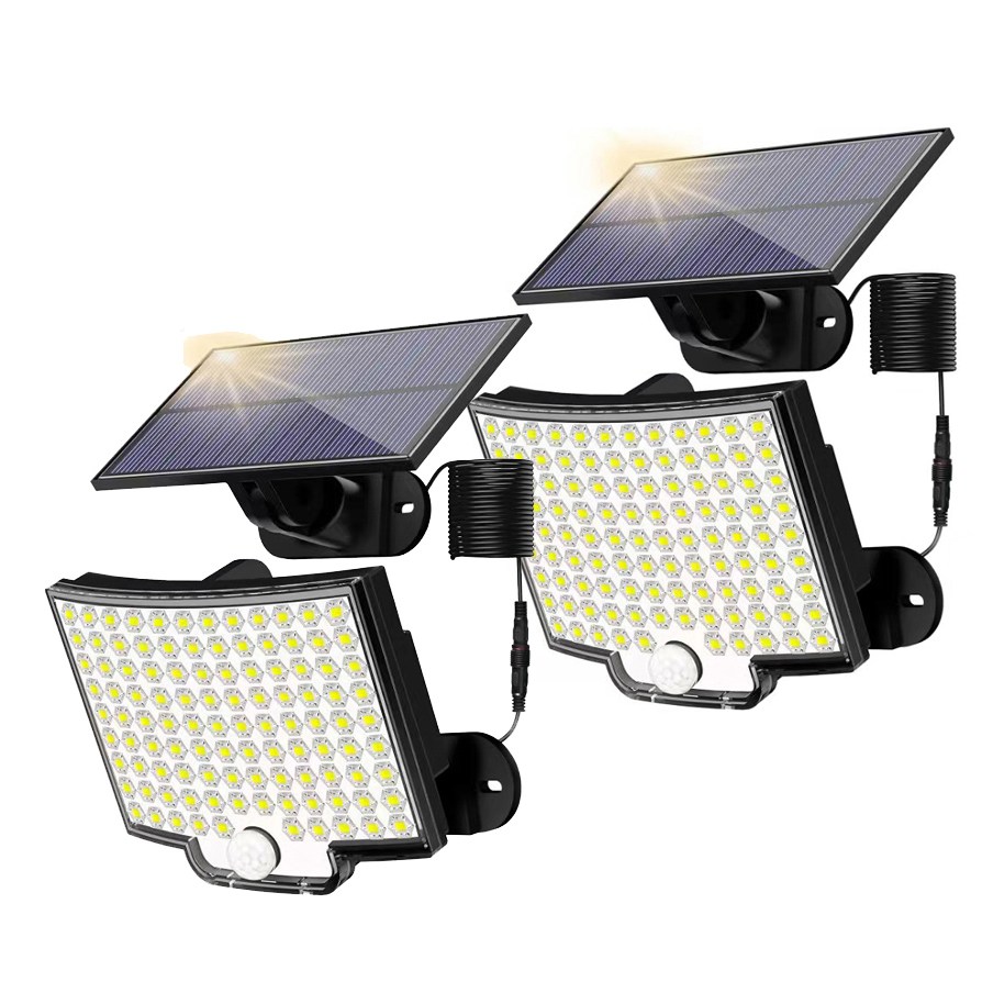 1+1 라이프엔 점보106구 패널분리형 2개세트 LED태양광 센서등 태양열 정원등 가로등 외부벽등 59,000원