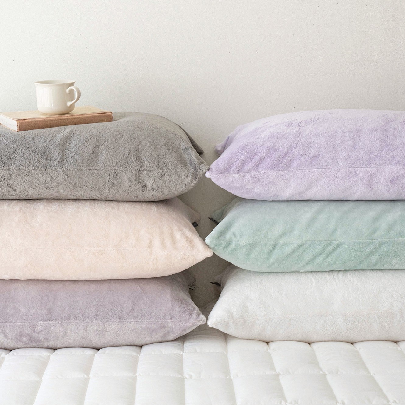 후끈부들 밍크촉감 프리미엄 5mm 장모 극세사 베개커버 40X60 50X70 6컬러 9,900원