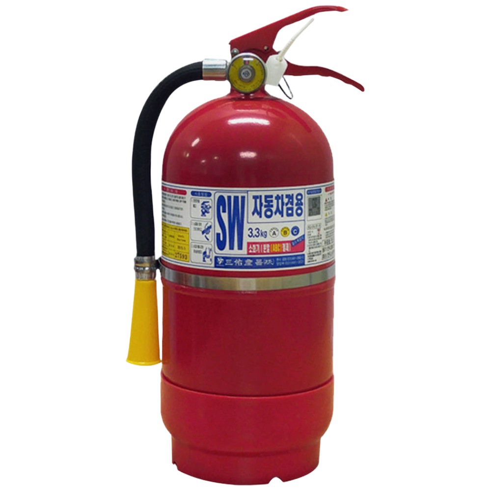 삼우 차량용 3.3kg 소화기 자동차 정기검사설치용 대형버스 대형트럭용 가정용겸용사용가능, 3.3kg, 1개 28,000원