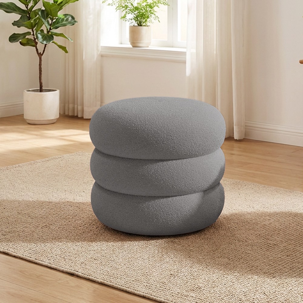 FONOW 램스울 스툴 화장대/거실/헌관  미니 인테리어 의자  낮은 의자 1인용 스툴 의자 24,980원