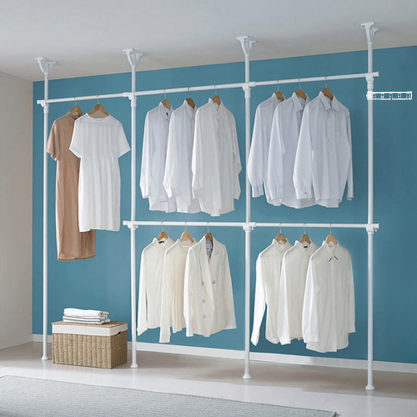 이지온 무타공 시스템 드레스룸 철제 5단 행거 일반형 EF-405G 94,350원