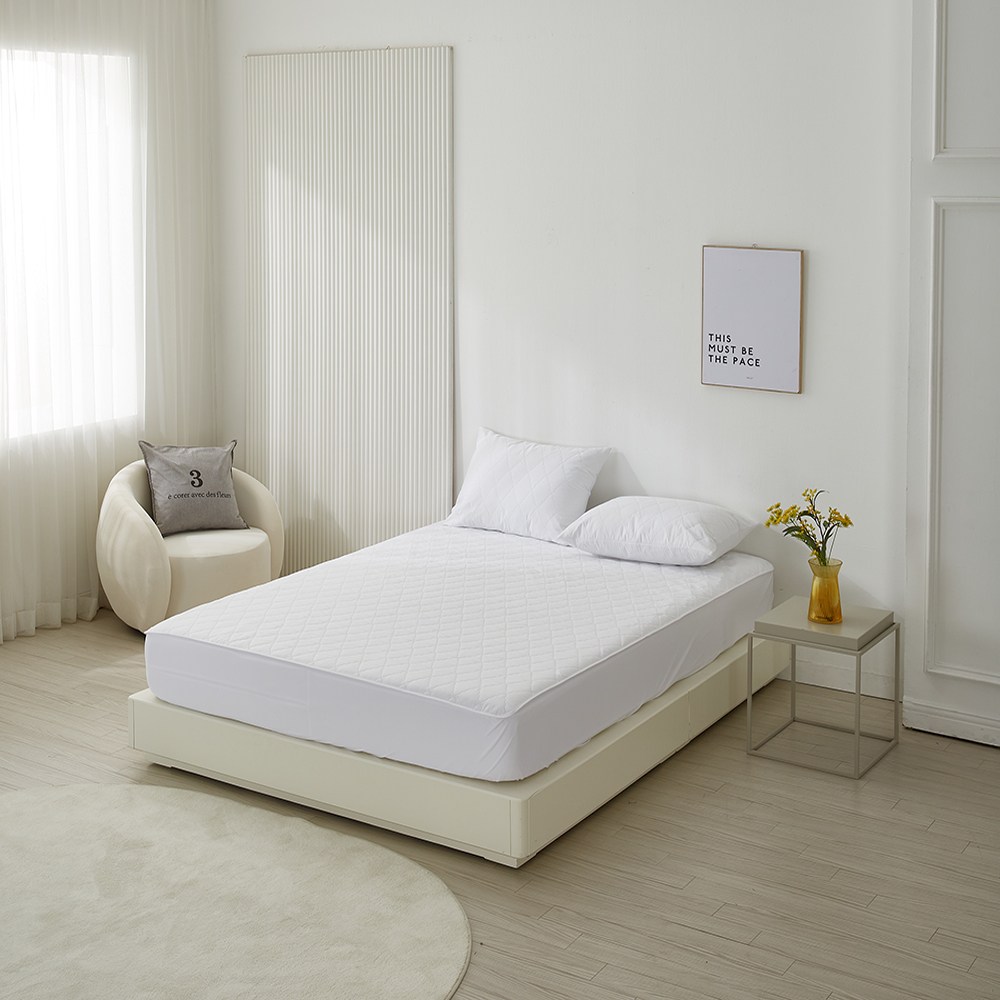 슬립하모니 국내생산 프리미엄 고주파누빔 밴드 방수매트리스커버 싱글90~패밀리220 32,000원