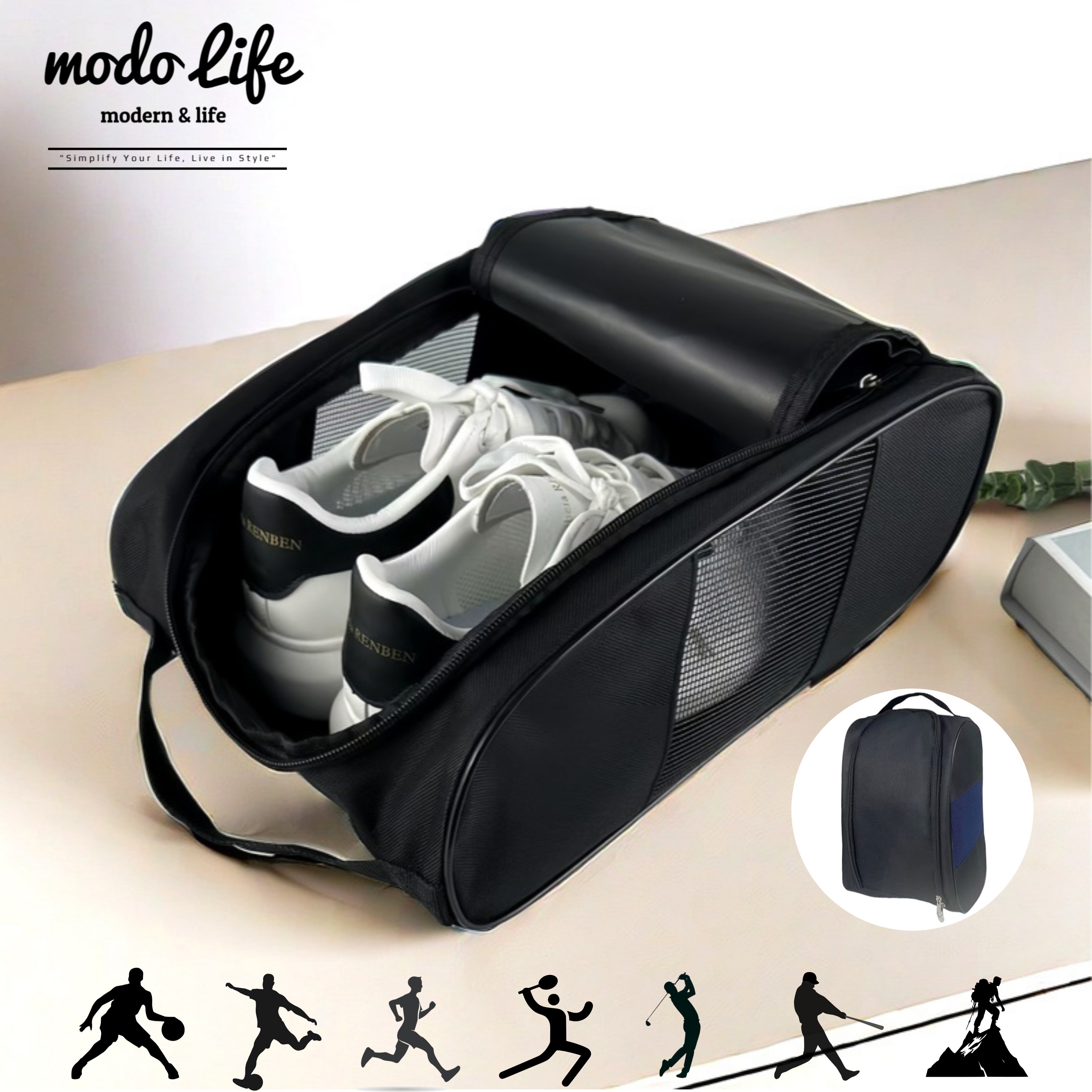 모도라이프 통풍최강 경량 메쉬 신발주머니 8,690원