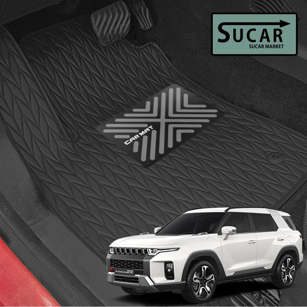 카구차 2025 토레스 가솔린 리노 가죽 바닥 카매트 커버 발판 자동차 차량용품 KGM 128,700원