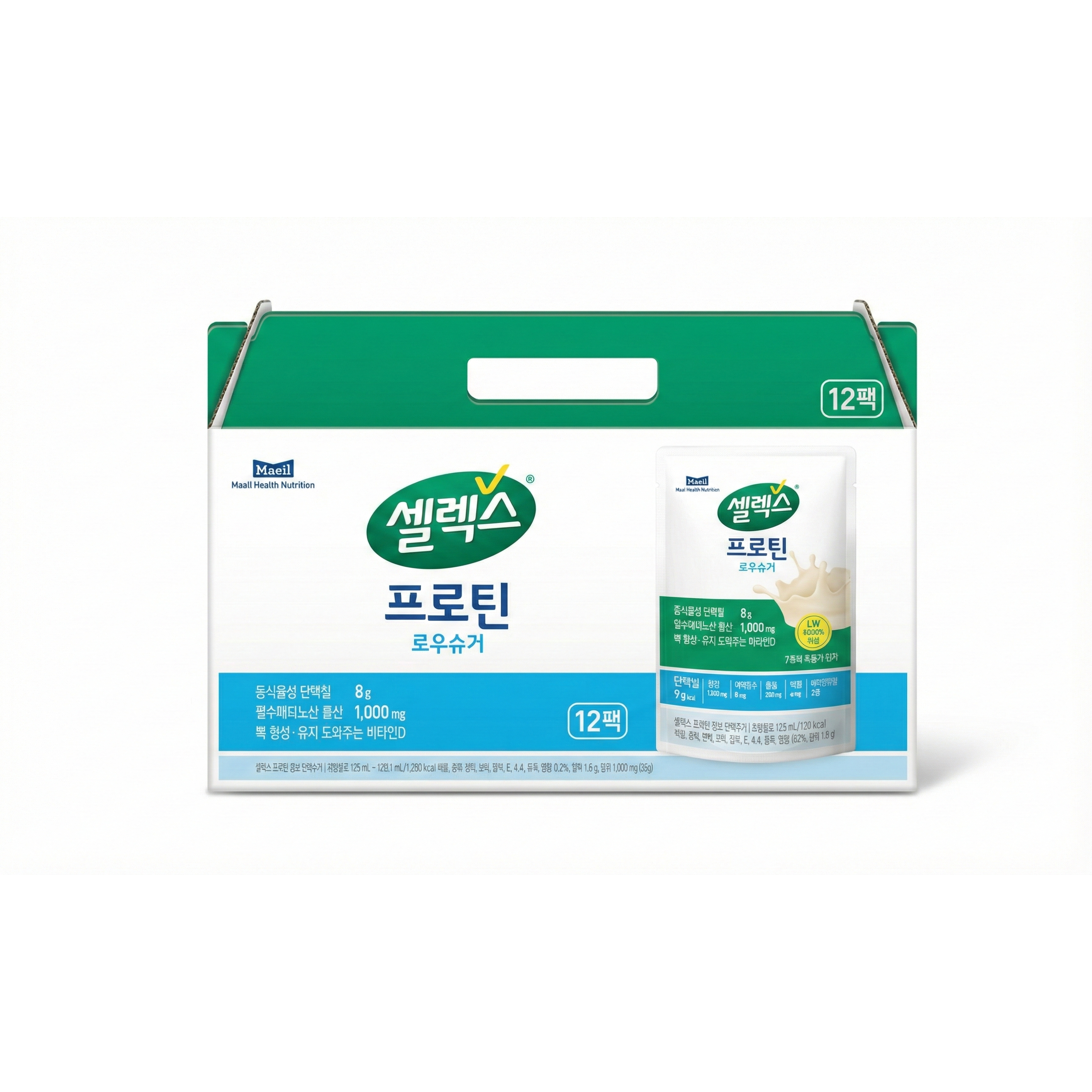 셀렉스 파우치 프로틴 음료 로우슈거 12p 32,420원
