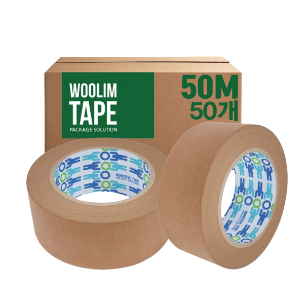 우림 크라프트 테이프 기계용 종이 박스테이프 500M 5개 포장용 79,500원
