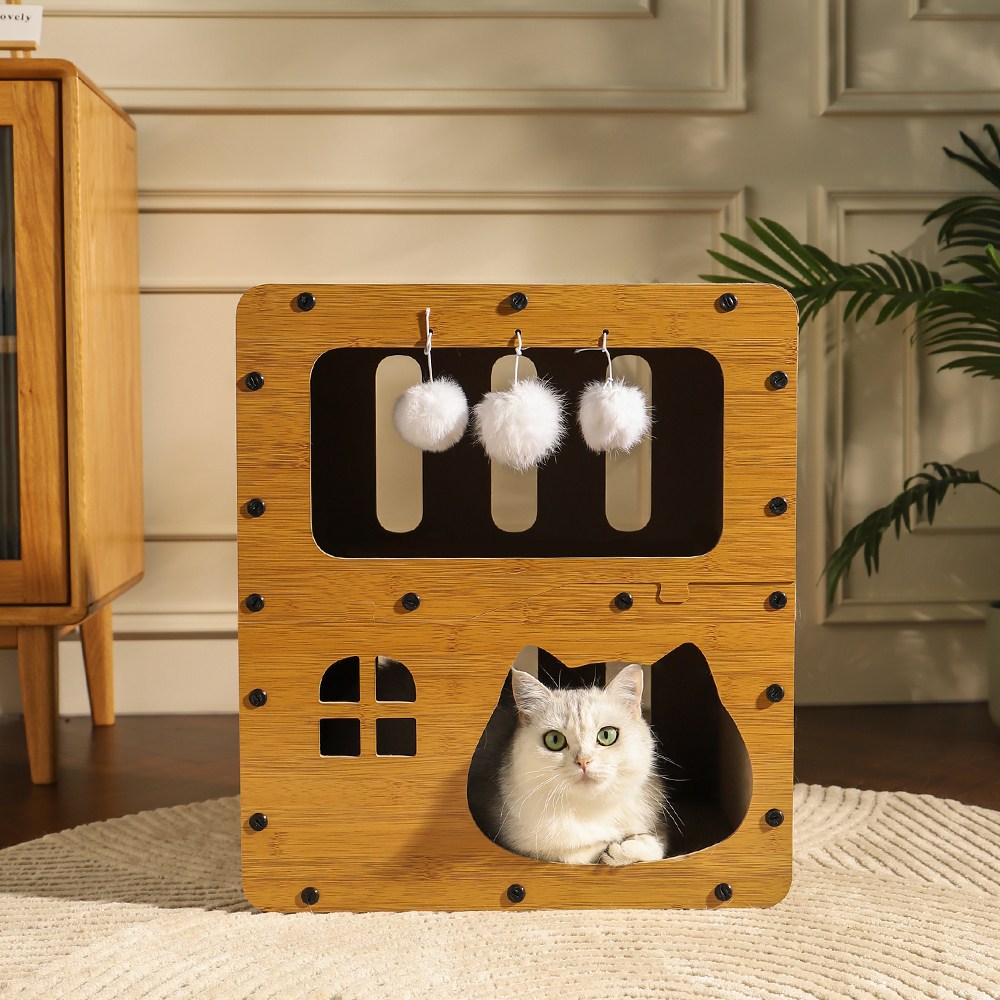 레브펫 고양이 장난감 복층 숨숨집 스크래쳐, 1개 19,300원