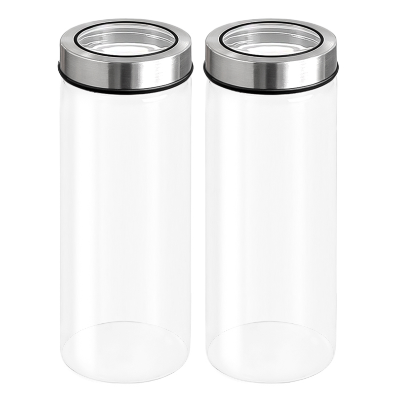 헬로키친 투명커버 원형 내열 유리병, 1.3L, 2개 15,080원