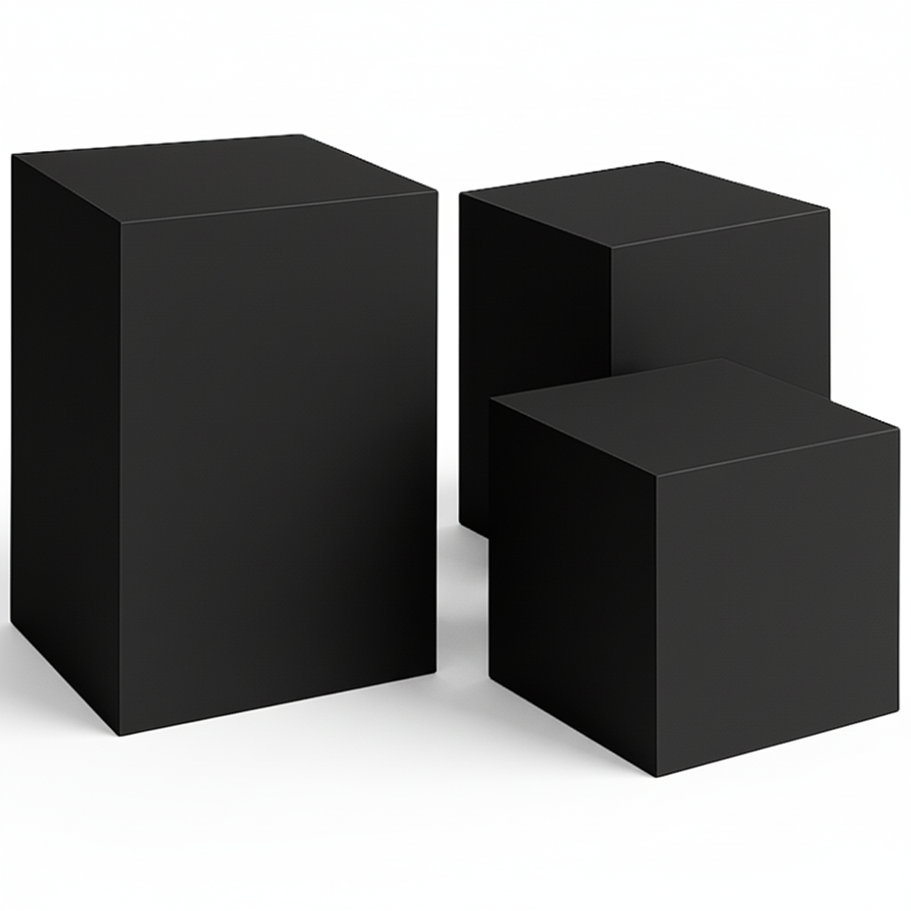 전시다이,30*30*70 사이즈,사각전시다이,디스플레이박스,사각스툴,촬영소품, 1개, 블랙 68,990원