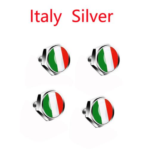 미국 이탈리아 국기 금속 나사 번호판 볼트 액세서리 아우디 지리 혼다 도요타 알파 로미오 포드 포커스 파사트용 세트당 4 개 15,080원