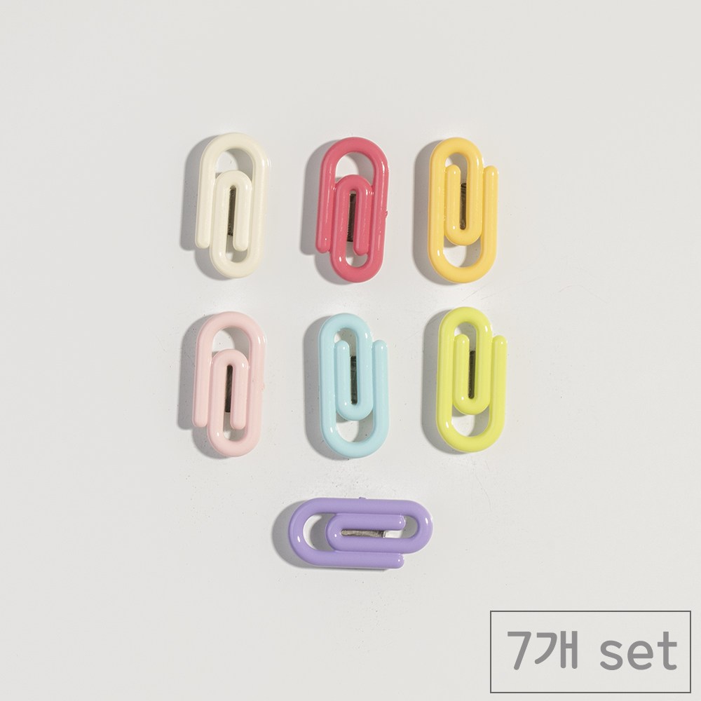 84x84 냉장고 현관문 인테리어 자석 마그네틱, 비비드클립7p 7,900원