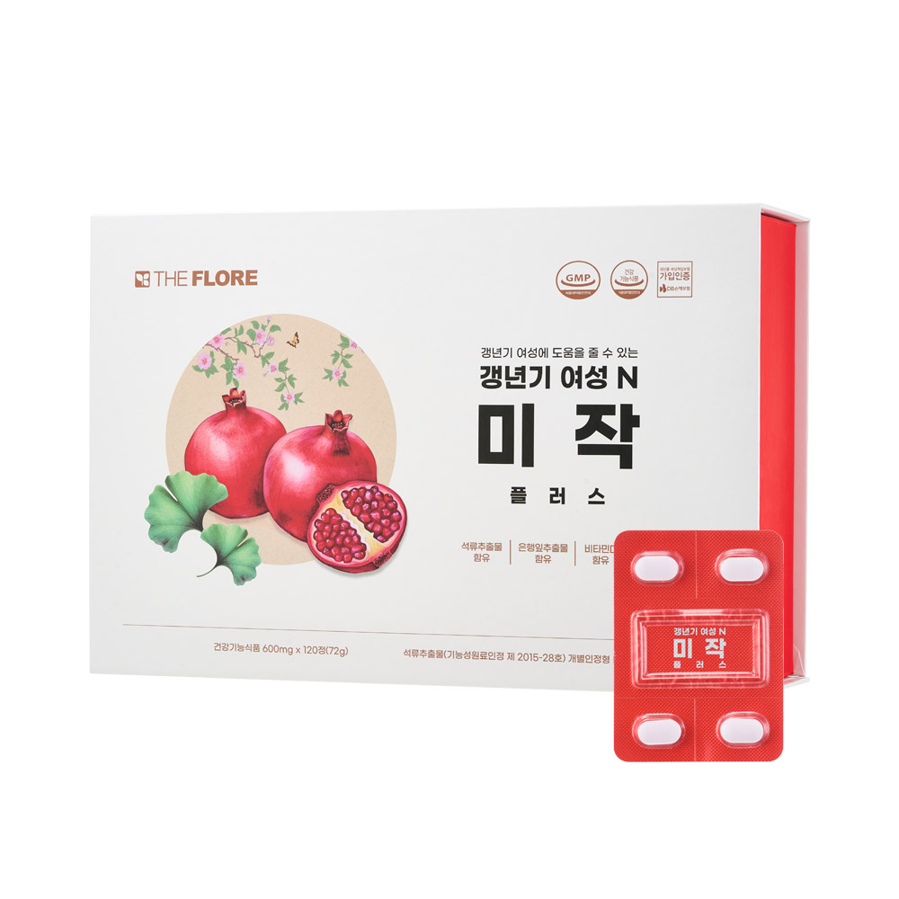 갱년기 여성 N 미작 플러스 호르몬 영양제 에스트로겐 석류추출물 600mg x 120정, 120정, 1박스 59,830원