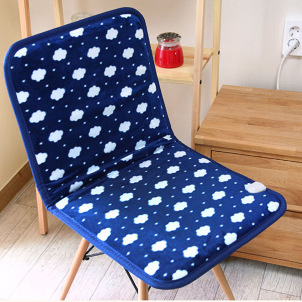 하마전자 구름네이비 2인용 /등받이겸용 극세사 전기방석 29,800원