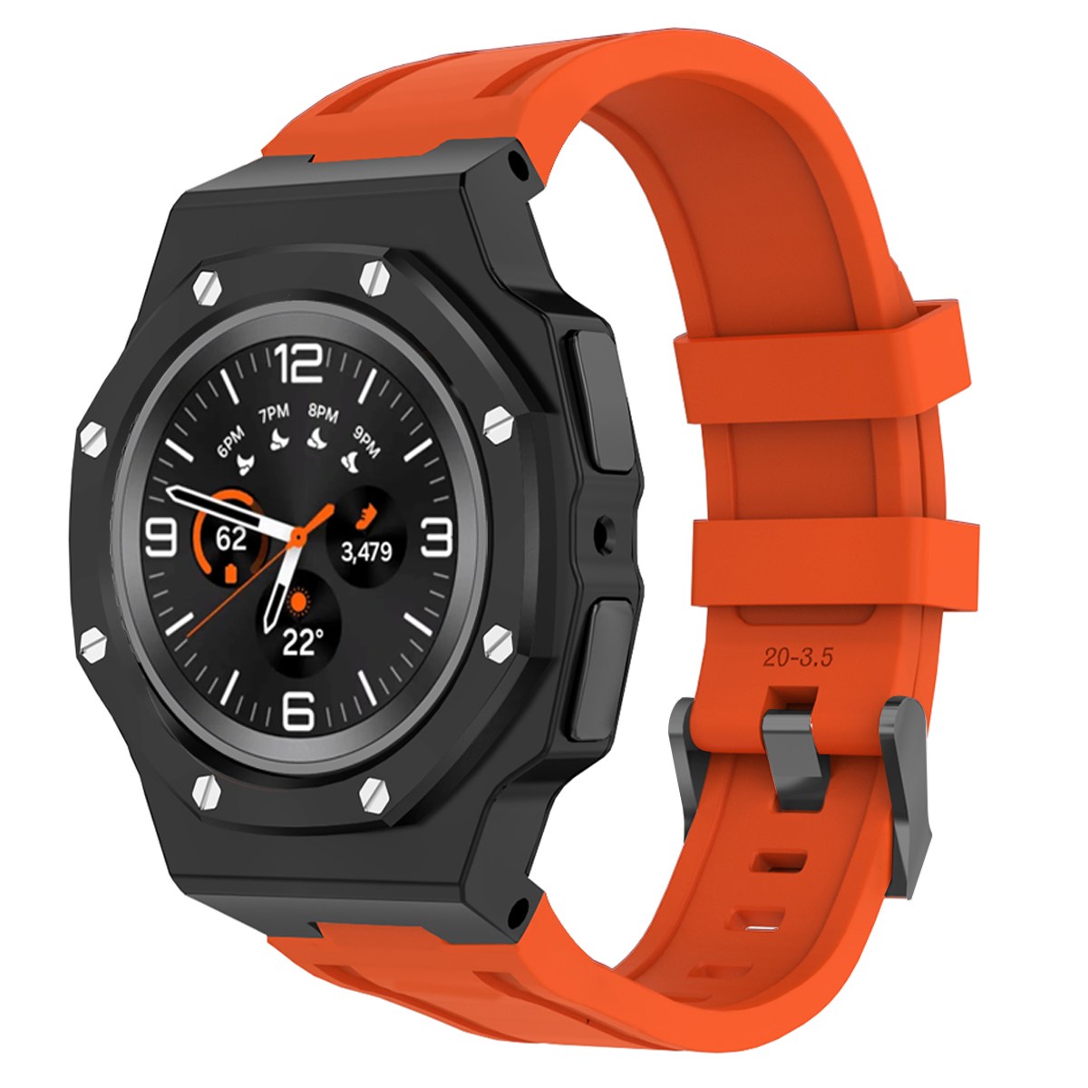 삼성 갤럭시워치8 클래식 호환 일체형 메탈 케이스 + 실리콘 밴드 풀커버 보호 스트랩 시계줄 40mm 44mm 46mm 94,500원