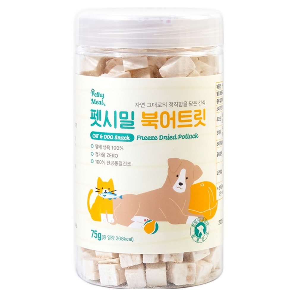 펫시밀 반려동물 북어트릿 간식, 북어, 75g, 1개 13,700원