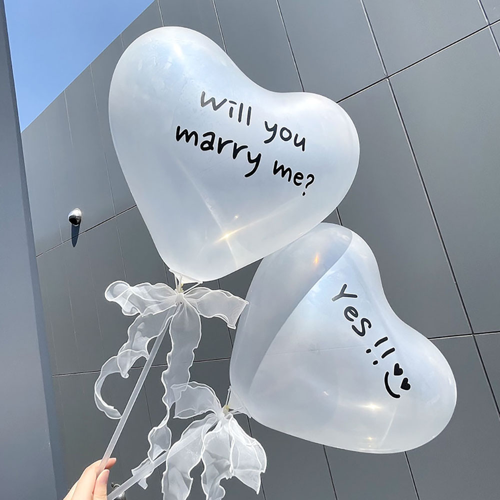 파티앤온 셀프 웨딩 촬영 프로포즈 하트 풍선 세트, 현재가 11,900원