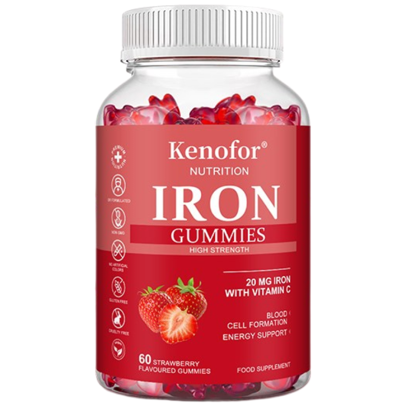 천연 철분젤리 - 비타민C를 첨가하여 흡수율이 높은 철분 영양을 공급하여 여성, 남성, 어린이에게 적합, 1개, 60회분 18,500원