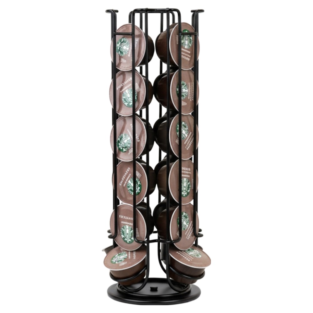 대한 네스 돌체 24구 회전 커피캡슐 홀더 보관함, 블랙, 1개 12,980원