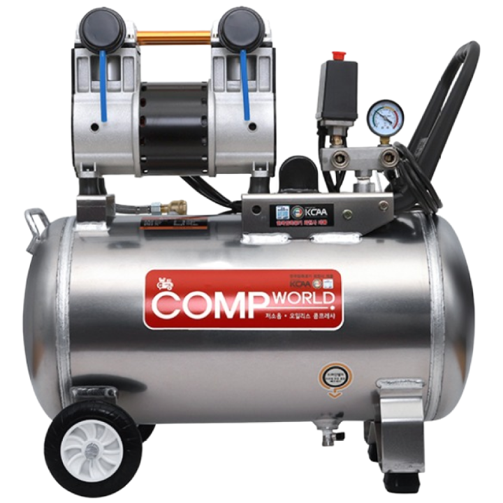 콤프월드 OFS-K-950-40 휴대용 프리미엄 저소음 콤프레샤 3마력급 탱크용량 40리터 알루미늄탱크, 1개 521,000원