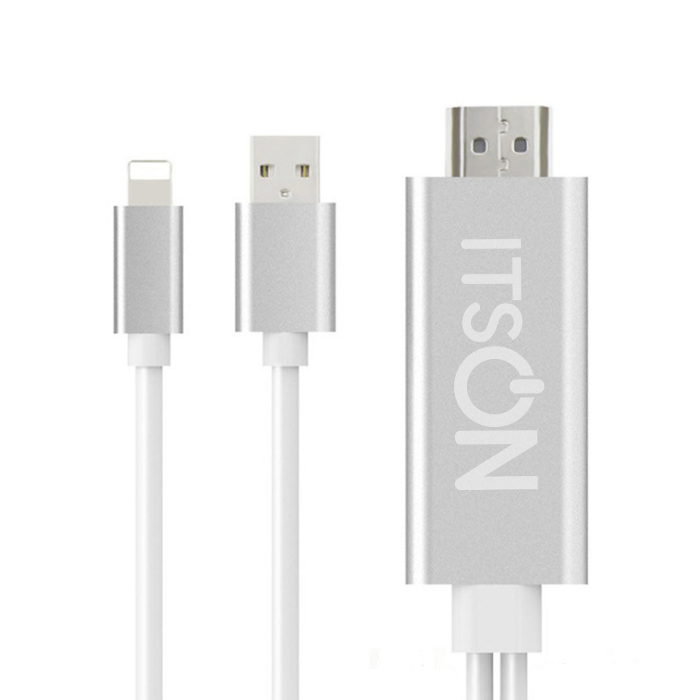 잇츠온 8핀 MHL 스마트폰 TV 미러링 케이블 4K IT-MHL8, 2m, 혼합색상, 1개 9,500원