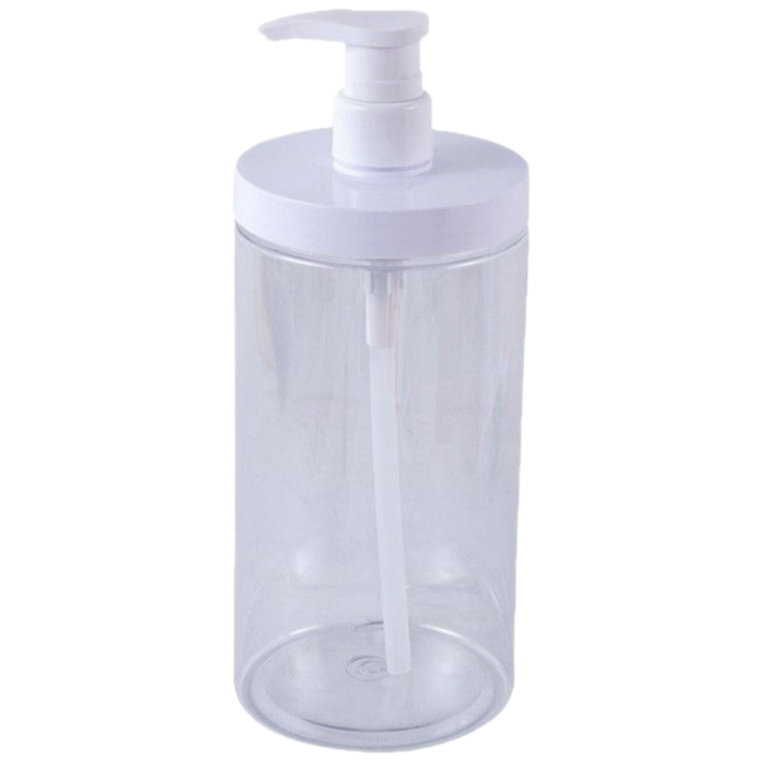 [크림용기 1리터] 펌프형 투명 용기 / 로션 바디크림 리필 통, 1개, 투명 11,900원