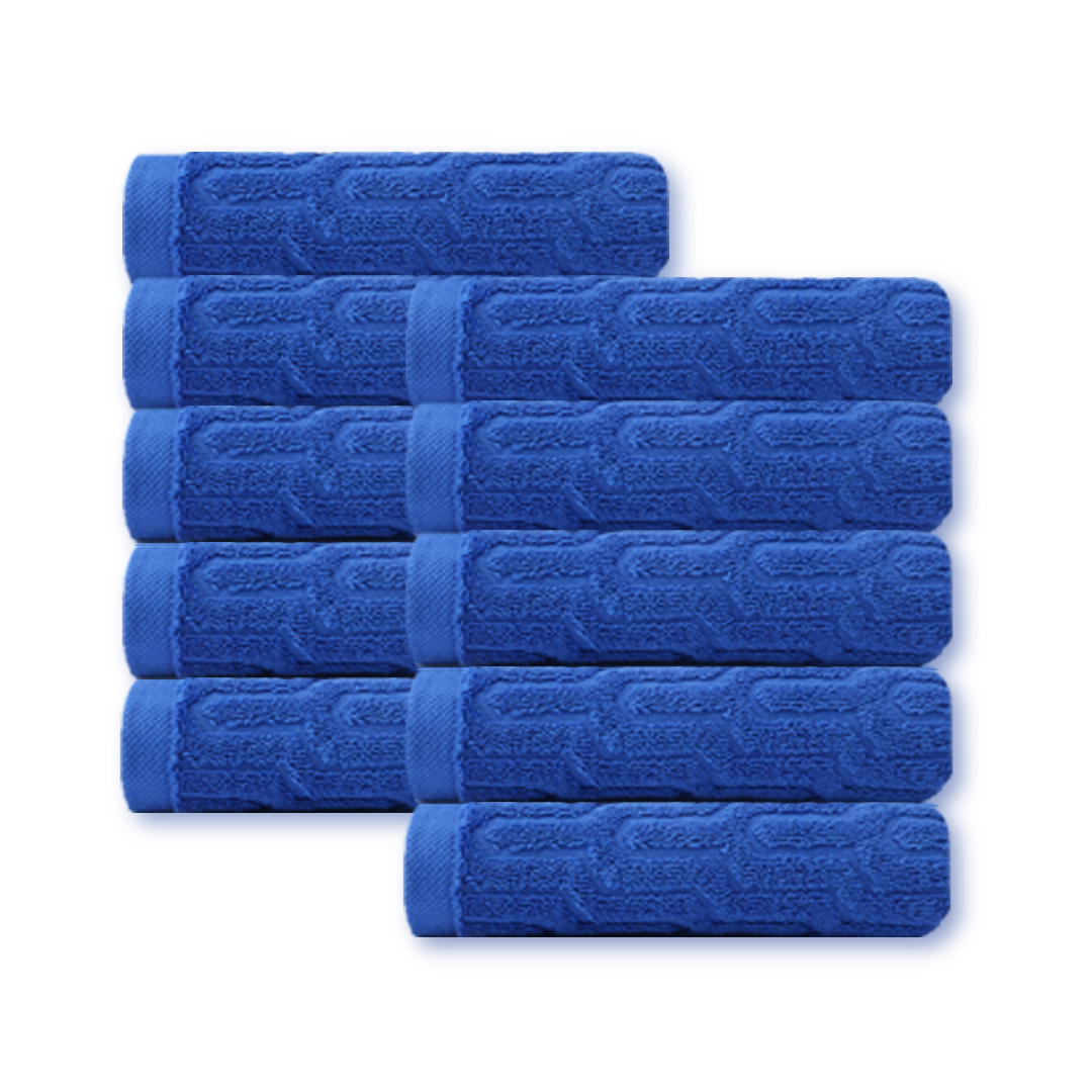키리아 자카드 디자인 마운트 호텔 수건 200g 코마사, 블루, 10개 35,900원