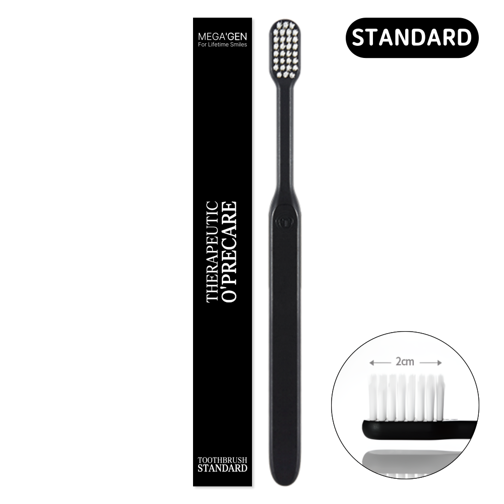 [메가젠] 오프리케어 스탠다드 칫솔 1개 / 블랙_향균이중미세모+FDA인증+ISO인증+GB인증+국산제조 4,500원