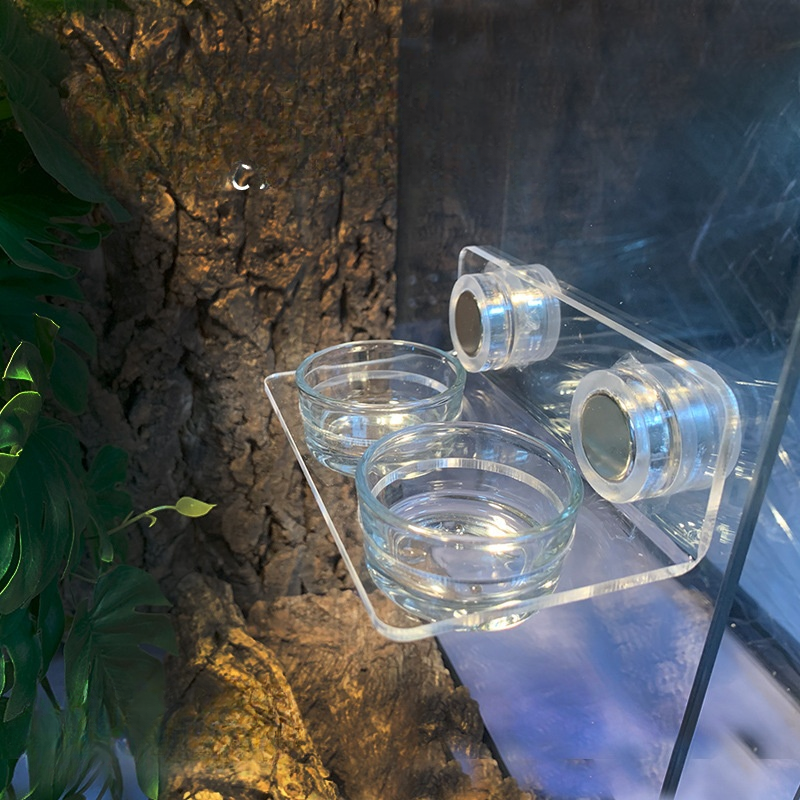 레몽크리프 파충류 크레스티드게코 흡착식 부착식 먹이 물그릇 강력자석 2구 흡착, 단일색상, 1개 24,500원