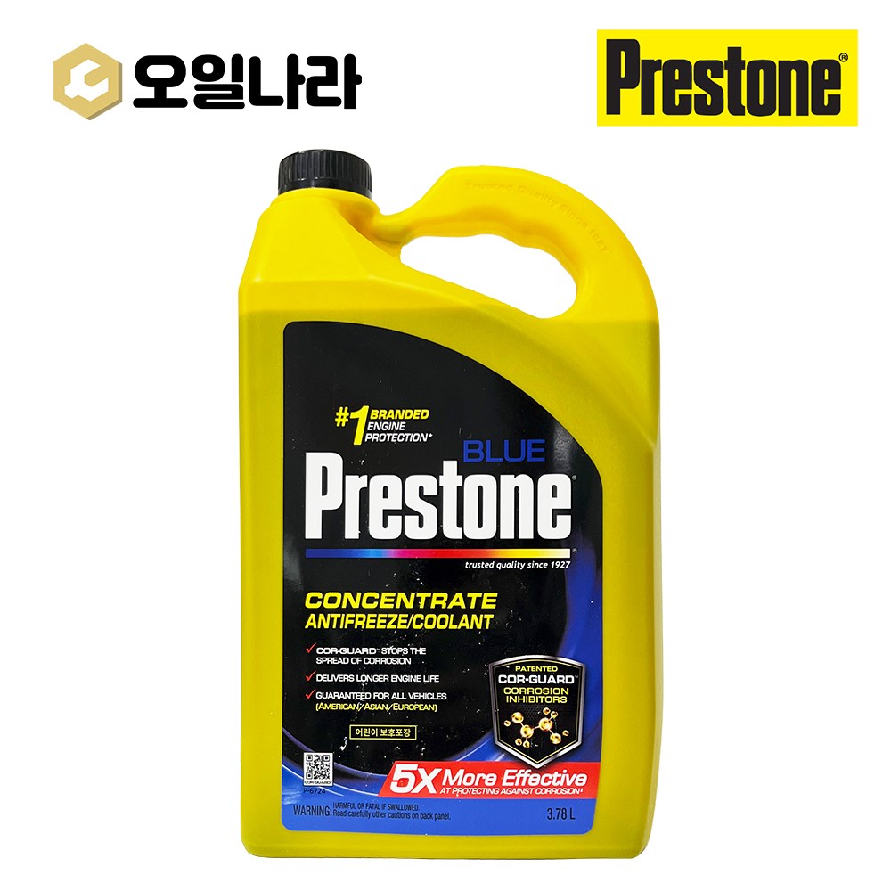 프레스톤 코가드 원액 블루 냉각수 부동액 3.78L / PRESTONE BLUE, 1개, 3.78L 31,900원