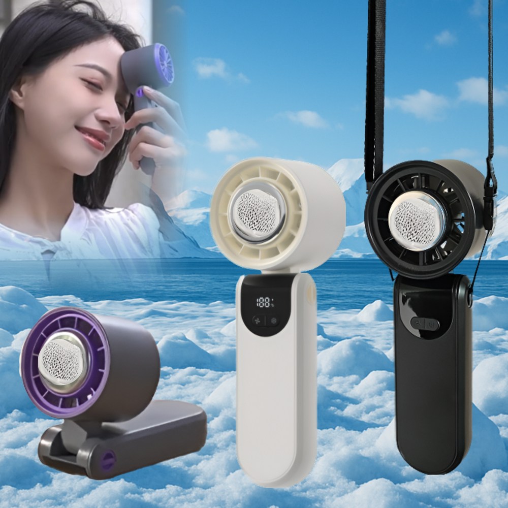 NEW 25년 리앤리 휴대용 급속냉각 토네이도 BLDC 100단 저소음 목걸이 선풍기 29,800원