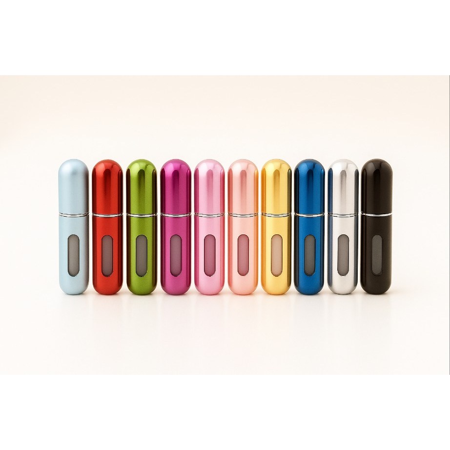 K : with 향수공병 가방속의 필수품 케이스 뷰티소품 휴대용 작은용기 5ml 스프레이, 10개, 레인보우 11,500원