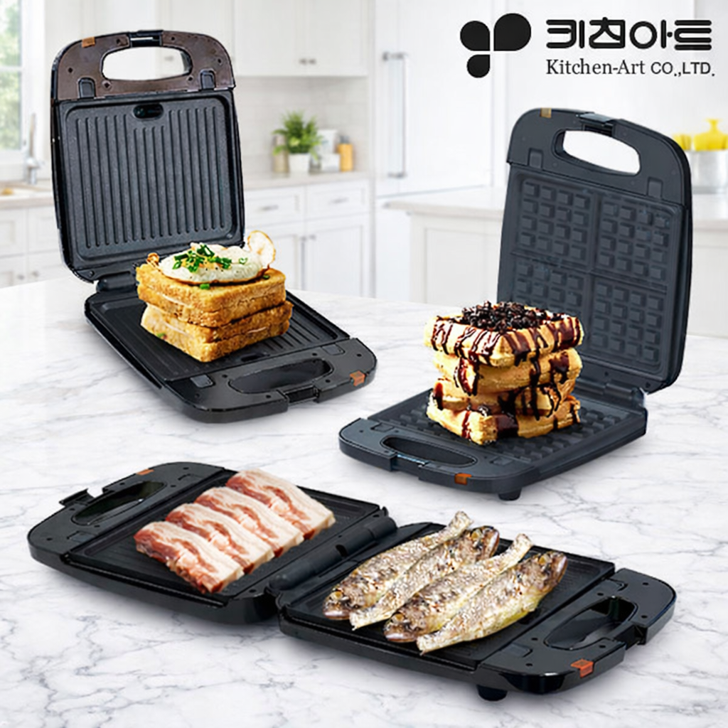 키친아트 양면 전기그릴 와플메이커 겸용 분리형 플레이트 48,600원