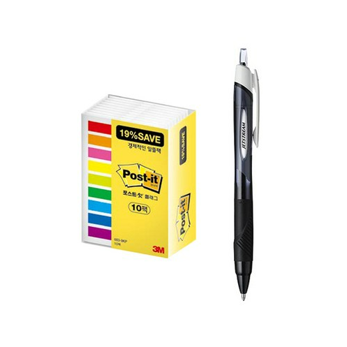 유니 제트스트림 볼펜 1.0mm + 알뜰 플래그 포스트잇 세트 255,560원