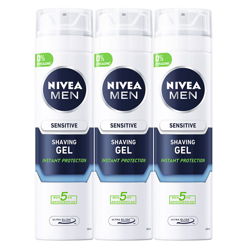 니베아 맨 센서티브 쉐이빙 젤, 200ml, 3개 15,390원