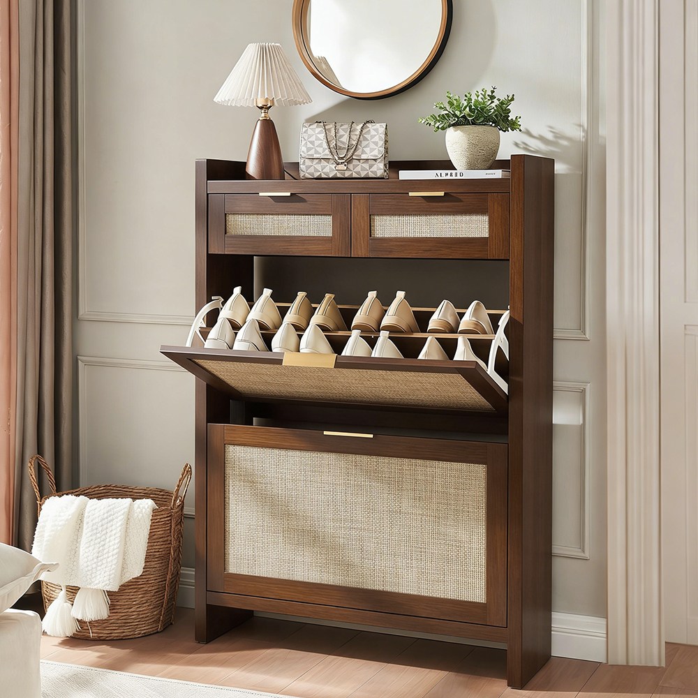 Bloom 2서랍 현관신발장 / 북유럽 스타일 대용량 수납장 119,000원