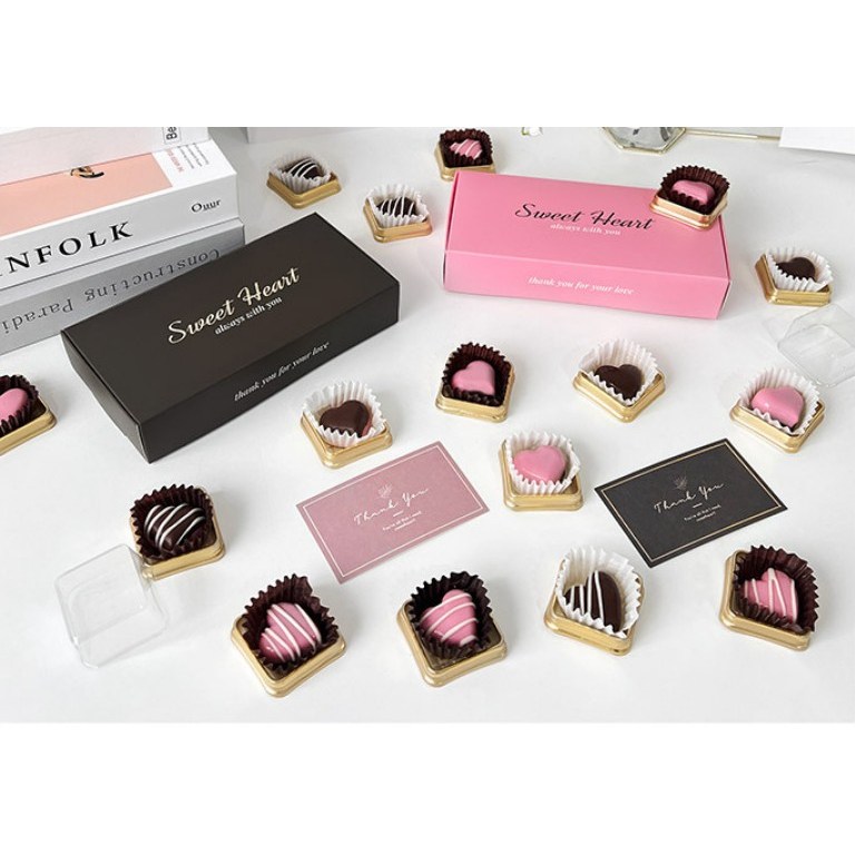 발렌타인선물 핑크블랙 DIY초콜릿 만들기 선물세트 29,000원