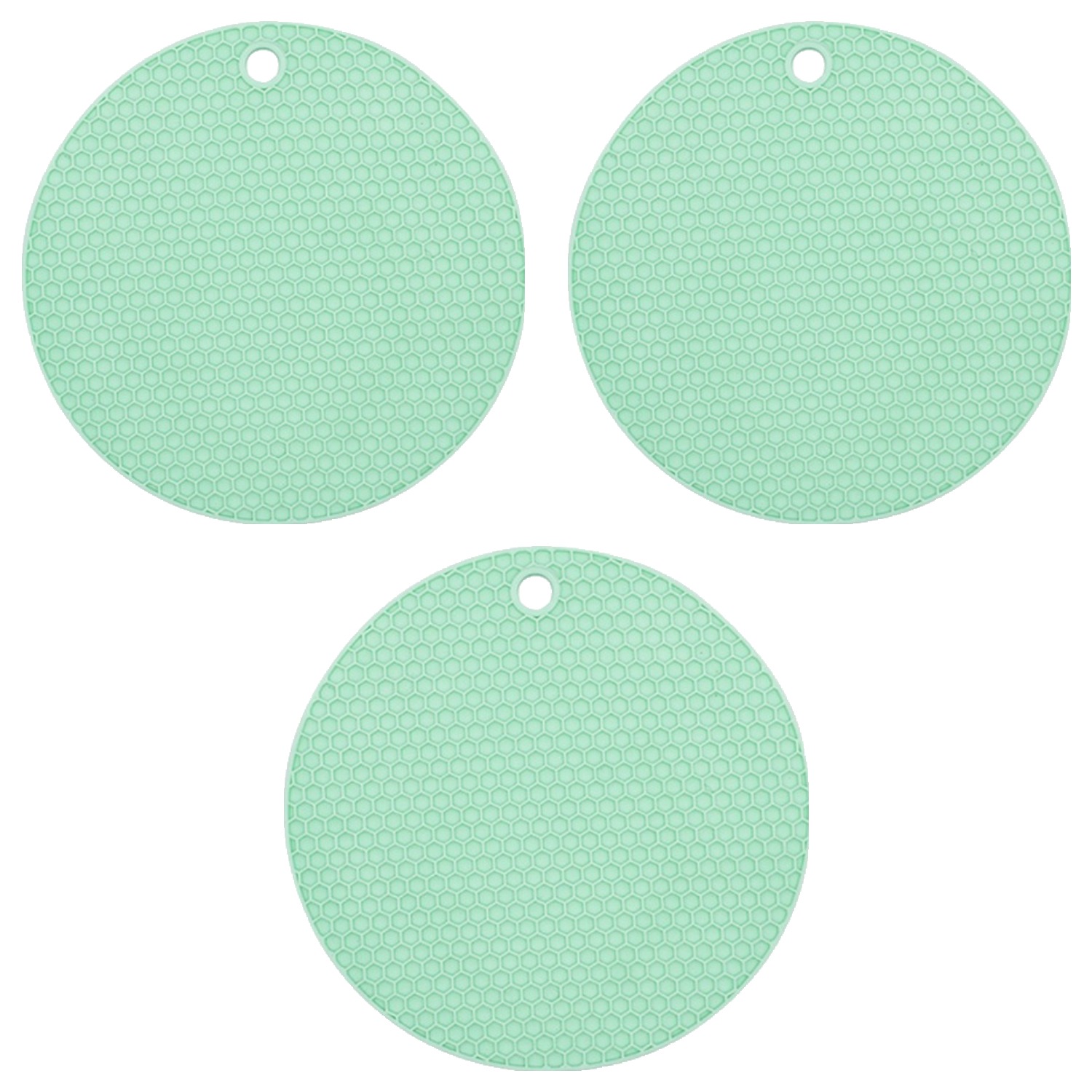 블룸홈 실리콘 원형 냄비받침 18cm, 그린, 3개 4,640원