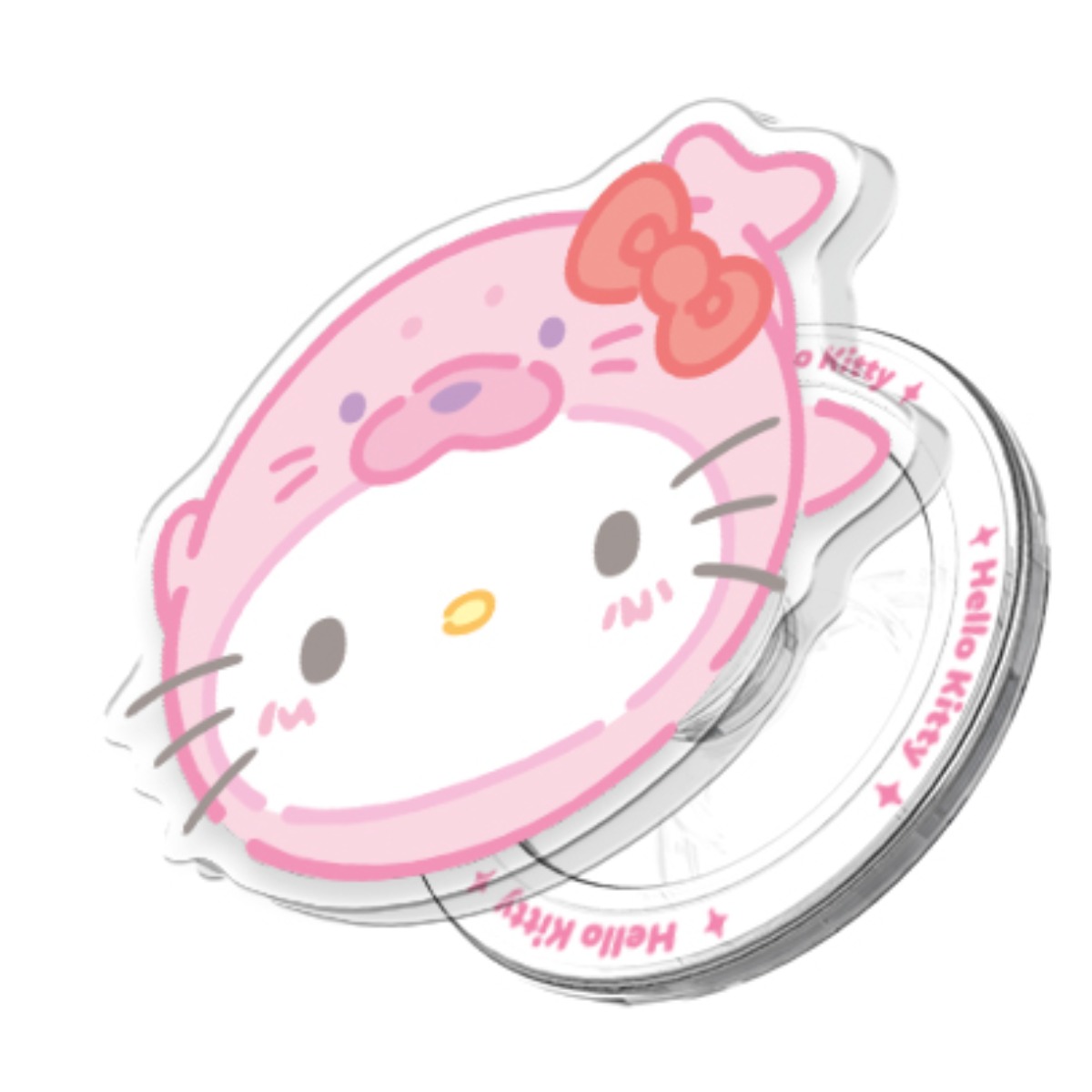 (정품)산리오 아이스프렌즈 그립 투명 마그네틱 스마트톡+자석링(맥세이프 호환), 아이스프렌즈_헬로키티, 1개 19,500원