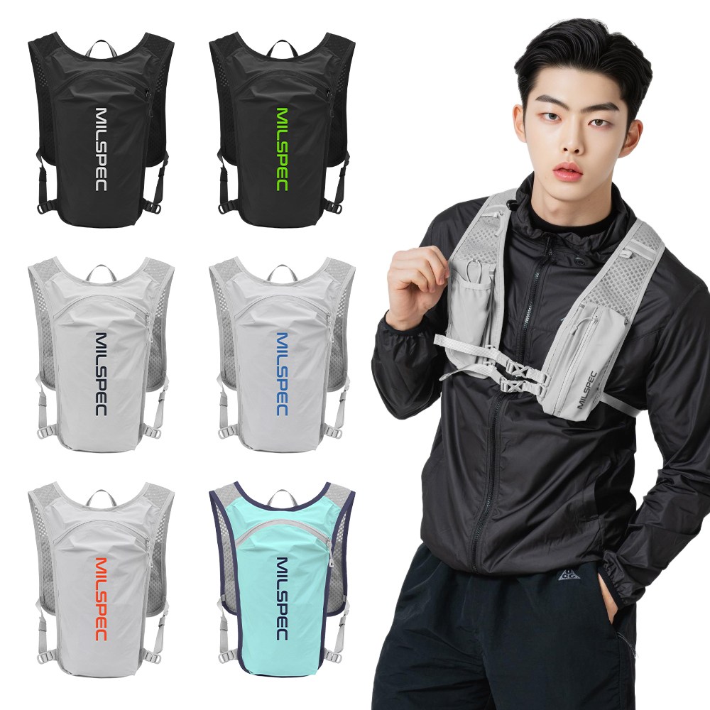 밀스펙 코어 트레일러닝 러닝조끼, 블랙 화이트, 1개 22,800원